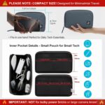 Small Electronics Organizer Travel Case – Slim Travel Cable Pouch for Small Tech... - Image 4