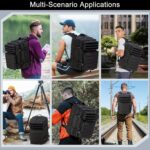 Tactical Backpack 45L Army Military Rucksack, Water Resistant MOLLE EDC Pack, La... - Image 5