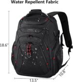 KROSER Travel Laptop Backpack 17.3 Inch XL Computer Backpack with Hard Shell Saf... - Image 3