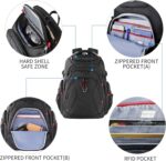 KROSER Travel Laptop Backpack 17.3 Inch XL Computer Backpack with Hard Shell Saf... - Image 4