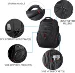 KROSER Travel Laptop Backpack 17.3 Inch XL Computer Backpack with Hard Shell Saf... - Image 5