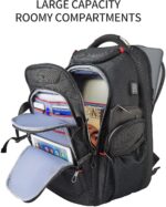 KROSER Travel Laptop Backpack 17.3 Inch XL Computer Backpack with Hard Shell Saf... - Image 6