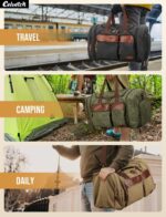 Canvas Duffle Bag for Travel 50L Expandable Travel Duffel Bags for Men Women Ove... - Image 7