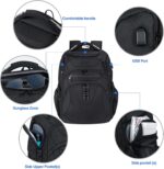 KROSER TSA Friendly Travel Laptop Backpack 18.4 inch XXXL Gaming Backpack Water-... - Image 5