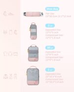 BAGSMART 6 Set /4 Set/2 Set Compression Packing Cubes for Travel, Lightweight Lu... - Image 3