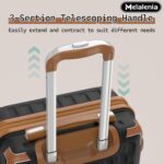 Melalenia Luggage Sets 7 Piece Suitcase Set, Hard Shell Carry on Luggage Travel ... - Image 4