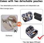 BOYATU Travel Makeup Bag Organizer Cosmetic Bag: 3 Pcs Set Large Capacity Make u... - Image 4