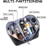 BOYATU Travel Makeup Bag Organizer Cosmetic Bag: 3 Pcs Set Large Capacity Make u... - Image 5