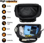 Gym Bag for Men - 55L Black Durable Large Duffle Bag for Travel, Workout, Fitnes... - Image 4
