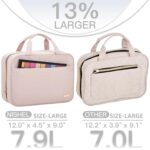 NISHEL Travel Toiletry Bag for women, Portable Hanging Organizer for Full-Sized ... - Image 4