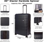 Eddie Bauer Glacier Hardside Spinner Durable PC/ABS Construction Suitcase Luggag... - Image 3