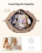 LOVEVOOK Travel Duffel Bag - Versatile Weekender Bag for Women, Puffer Carry On ... - Image 5