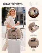 LOVEVOOK Travel Duffel Bag - Versatile Weekender Bag for Women, Puffer Carry On ... - Image 6