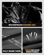 Outdoor Ventures Packable Rain Suit for Men Lightweight Waterproof Breathable Ra... - Image 3