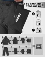 Outdoor Ventures Packable Rain Suit for Men Lightweight Waterproof Breathable Ra... - Image 5