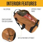 Carhartt Classic Round Duffel with Utility Pouch, Heavy-Duty, Water-Resistant Pa... - Image 4