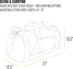 Carhartt Classic Round Duffel with Utility Pouch, Heavy-Duty, Water-Resistant Pa... - Image 6