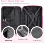 LARVENDER Luggage Sets 3 Piece, 20 Inch Carry on Luggage 22x14x9 Airline Approve... - Image 5
