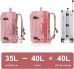 Hanples Carry on Travel Backpack for Women, Large 40L Personal Item Luggage Back... - Image 4