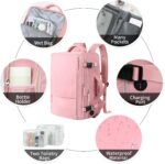 Hanples Carry on Travel Backpack for Women, Large 40L Personal Item Luggage Back... - Image 5