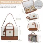 Wogarl Weekender Bags for Women Large Overnight Bag Weekend Travel Duffel Bag Ca... - Image 4