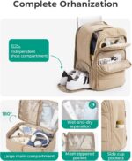 BAGSMART 35L Travel Backpack Women, 17.3 Inch Carry On Backpack Flight Approved,... - Image 4