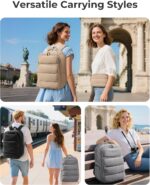 BAGSMART 35L Travel Backpack Women, 17.3 Inch Carry On Backpack Flight Approved,... - Image 6