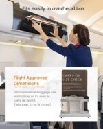 LOVEVOOK 4 Pcs Carry On Luggage 22x14x9 Airline Approved 20 Inch Underseat Carry... - Image 4