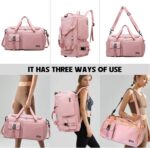 Eslcorri Gym Duffle Bag for Women Men, Sports Backpack with Wet & Shoe Compartme... - Image 6