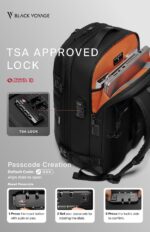 BlackVoyage Vortex Vacuum Seal Travel Backpack 60L Expandable Air Compression Sy... - Image 7