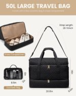 LOVEVOOK Large Travel Duffle Bag, Weekender Bags for Women With Shoe Compartment... - Image 4