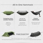 Camping Hammock Tent with Mosquito Net & RainFly, 3 in 1 Waterproof Lightweight ... - Image 7