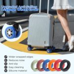 8 Pcs Upgrade Luggage Wheel Covers, Carry On Luggage Suitcases,Wear-Resistant, A... - Image 3