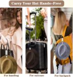 4Pcs Travel Hat Clip Elastic Hat Holder for Purse Hands-Free Bag Accessory for T... - Image 4