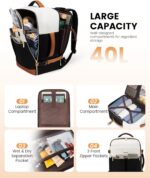 LOVEVOOK Travel Backpack for Women, TSA Carry On Backpack Flight Approved Luggag... - Image 3