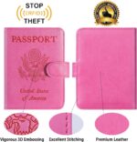 Passport Holder Cover Wallet RFID Blocking Leather Card Case Travel Accessories ... - Image 3