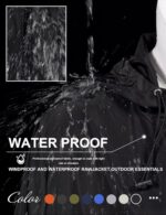 Avoogue Womens Rain Jacket with Hood,Pullover,Packable,Lightweight,Windbreaker,W... - Image 5