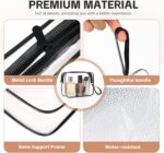 Clear Makeup Bag,2 Pack TSA Approved Toiletry Bag Travel Toiletry Bag Hanging Ma... - Image 4