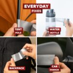 XFasten Mini Duct Tape Roll with Woven Cord Rope, Compact 3-Pack (2-Inch x 60 Fe... - Image 7