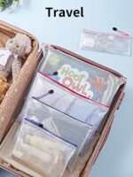 JARLINK 18 Pack 8 Sizes Mesh Pouch, 9 Colors, Waterproof Zipper Bags Document Mu... - Image 8