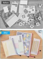 JARLINK 18 Pack 8 Sizes Mesh Pouch, 9 Colors, Waterproof Zipper Bags Document Mu... - Image 9