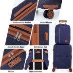 Carry On Luggage Set 22x14x9 Airline Approved Luggage Sets 3 Piece,Suitcases wit... - Image 5