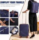 Carry On Luggage Set 22x14x9 Airline Approved Luggage Sets 3 Piece,Suitcases wit... - Image 6