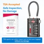 Forge TSA Approved Luggage Locks 4 Digit Combination TSA Travel Locks with TSA00... - Image 3