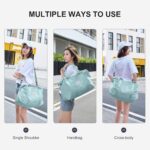 Sport Travel Duffle Bag Large Gym Tote Bag for Women, Weekender Carry on Bag for... - Image 7