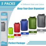 Frelaxy Dry Bag 3-Pack/5-Pack, Ultralight Dry Sack, Outdoor Bags Keep Gear Dry f... - Image 3