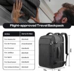 Carry on Backpack for 1-10 Days Trips, Extra Large 40L-50L Travel Backpack TSA A... - Image 3