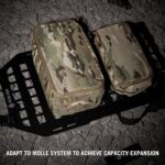 PETAC GEAR 3 PCS Tactical Modular Packing Cubes, Large Capacity Mesh Storage Bag... - Image 6