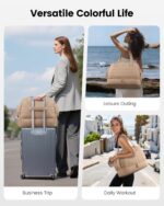 LOVEVOOK Large Travel Duffle Bag,Weekender Bags For Women with Shoe Compartment,... - Image 3