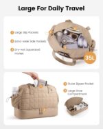 LOVEVOOK Large Travel Duffle Bag,Weekender Bags For Women with Shoe Compartment,... - Image 4